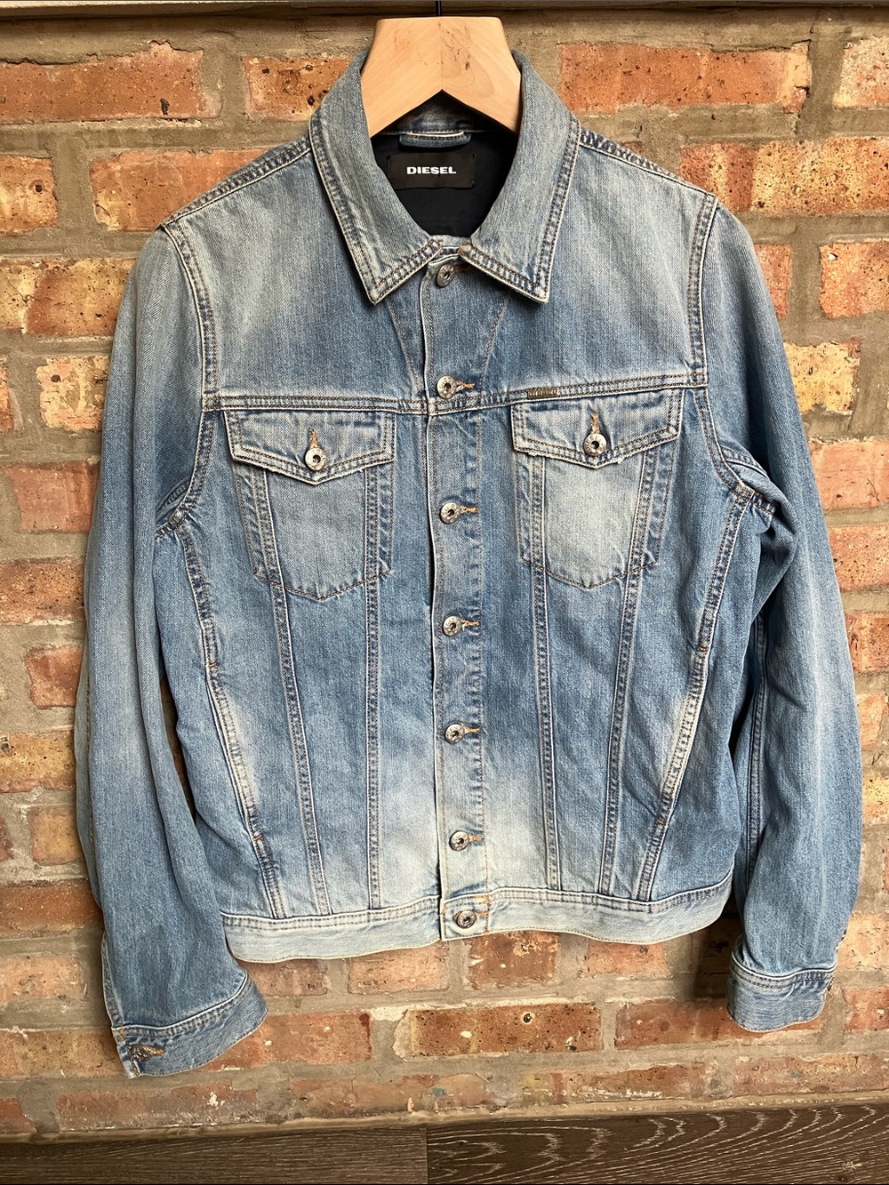Diesel Light Blue Washed Denim Jacket